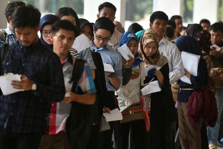 Ilustrasi angkatan kerja Indonesia
