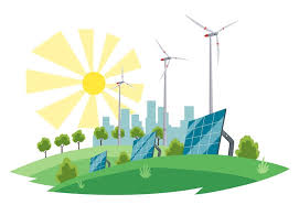 Ilutrasi Energi baru danterbarukan